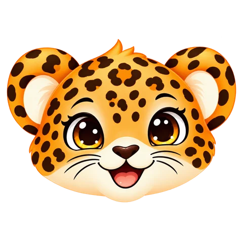 Oncinha, a mascote do site, sorrindo