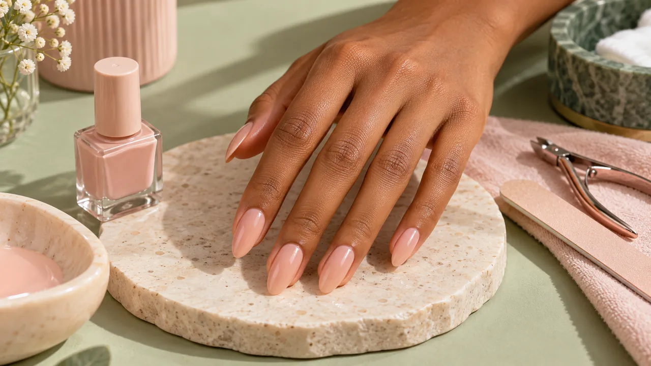 Imagem editorial sobre o que são unhas amendoadas no guia unhas amendoadas (almond): modelos, curtas e decoradas