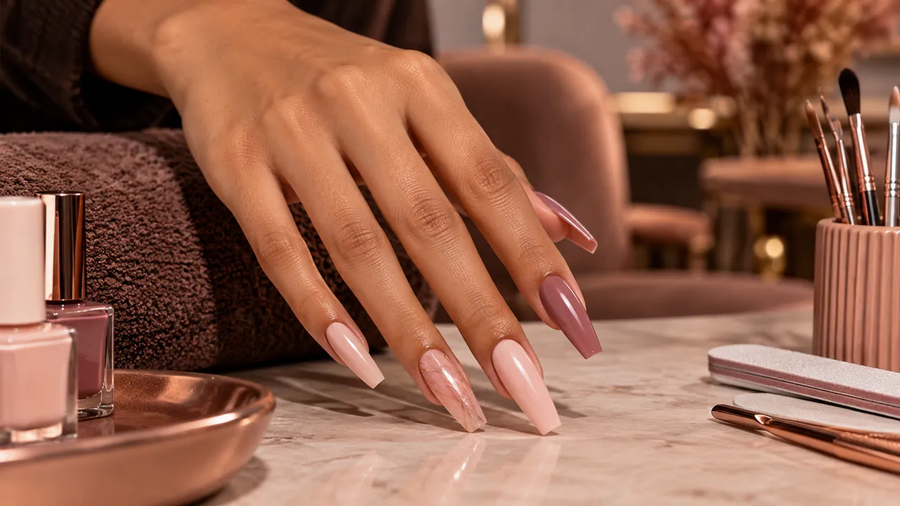 Imagem editorial sobre para quem funciona no guia unhas bailarina: formato, versão curta e modelos