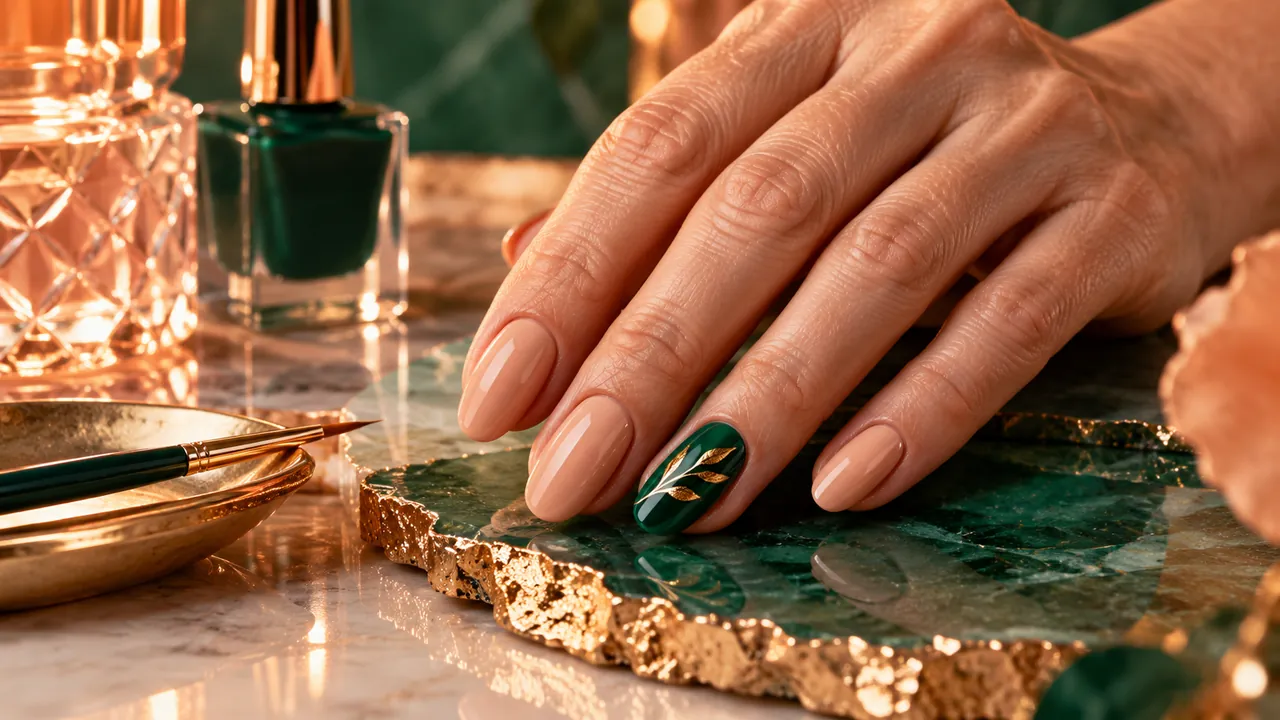 Imagem editorial sobre a regra do destaque único no guia unhas decoradas simples: ideias fáceis e elegantes