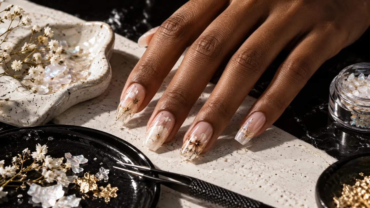 Imagem editorial sobre decorações mais comuns no guia unhas encapsuladas: o que são, como fazer e cuidar