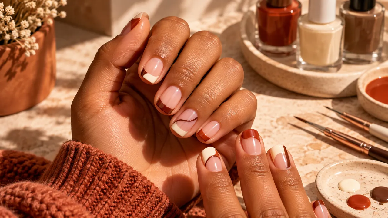 Imagem editorial sobre ideias de francesinha diferente no guia unhas francesinhas diferentes: coloridas e invertidas