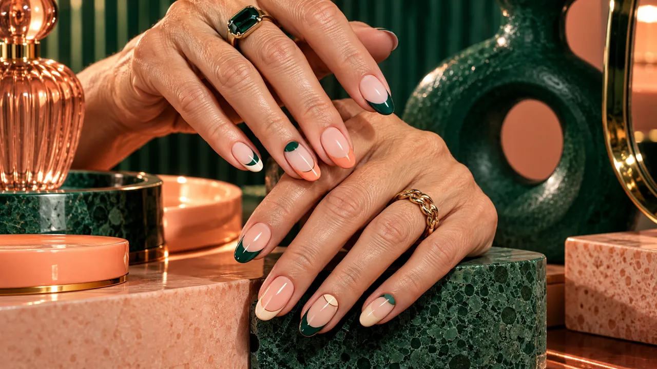 Imagem editorial sobre combinações de cor para inspirar no guia unhas francesinhas diferentes: coloridas e invertidas