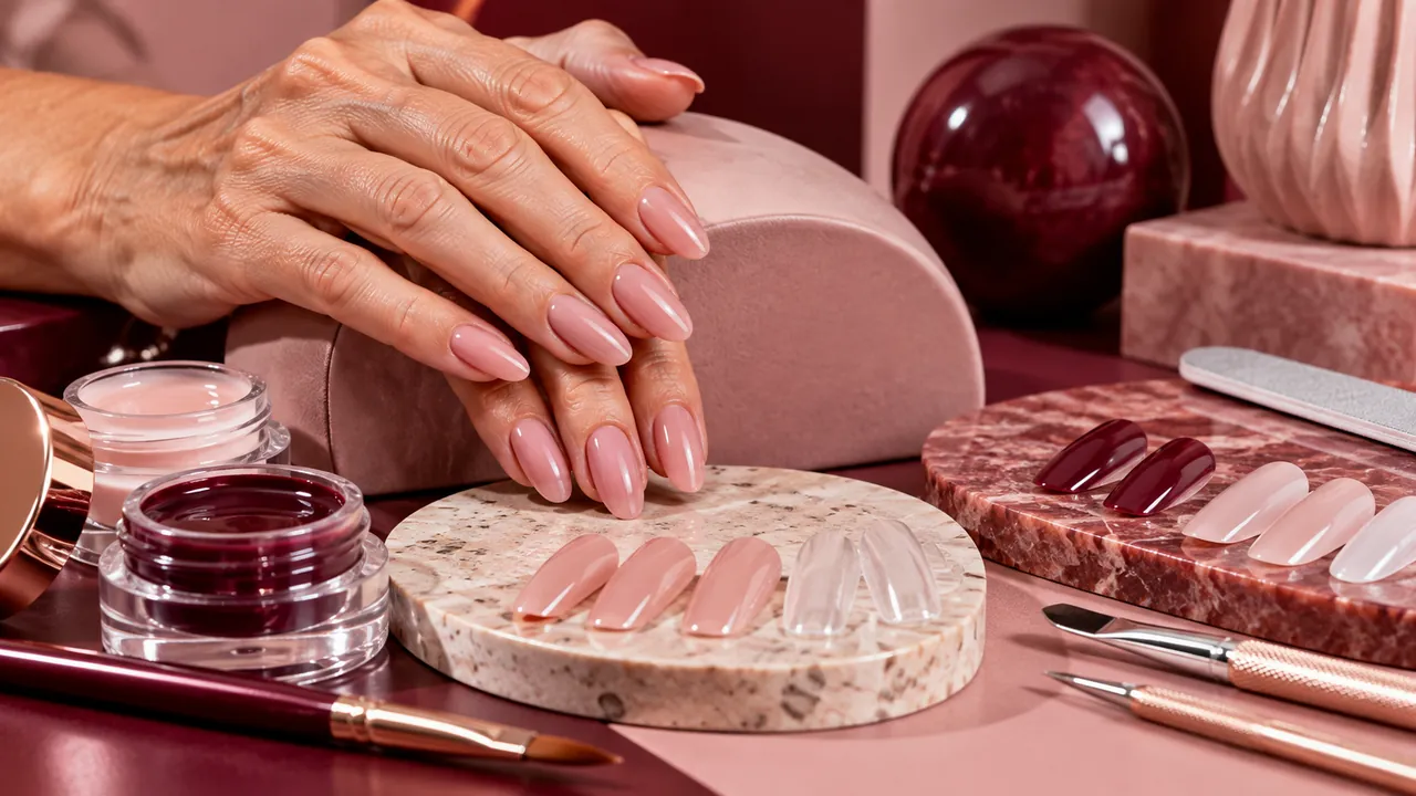 Imagem editorial sobre soft gel, postiça e alongamento no guia unhas soft gel: o que são e quando vale a pena