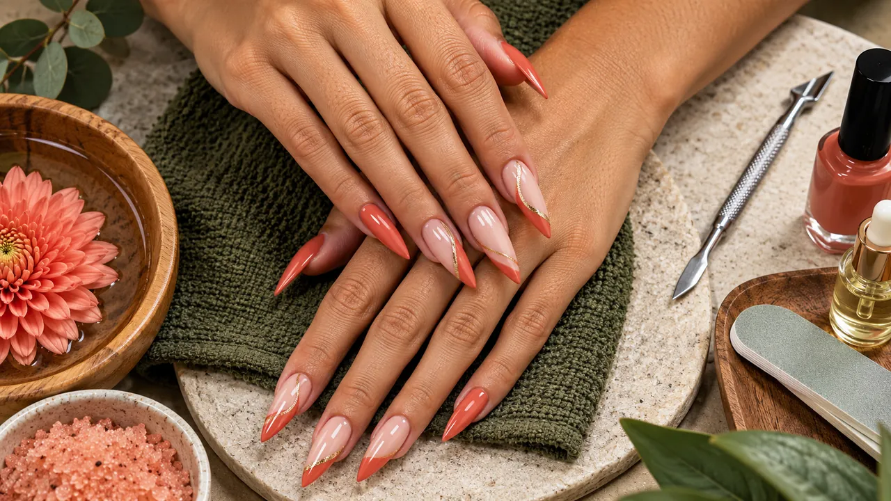 Imagem editorial sobre como é a unha stiletto no guia unhas stiletto: como é o formato, quem usa e como cuidar