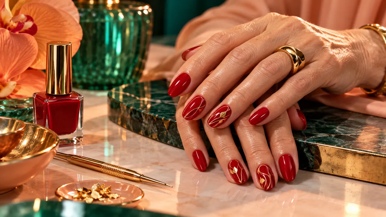 Imagem editorial sobre unhas vermelhas decoradas: ideias que funcionam no guia unhas vermelhas decoradas: tons, ideias e combinações